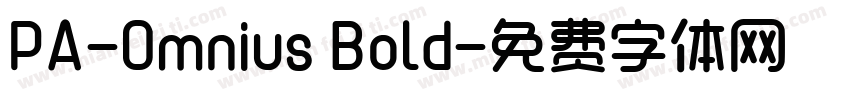 PA-Omnius Bold字体转换